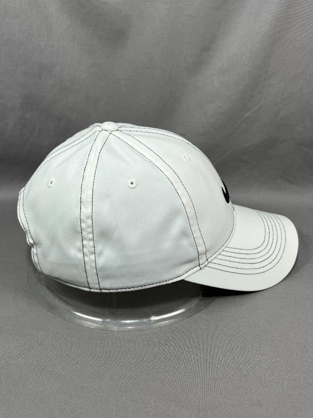 Nike Heritage86 Dri Fit Strapback Hat White Adjustable Swoosh Outdoor Golf Mens - Picture 5 of 15